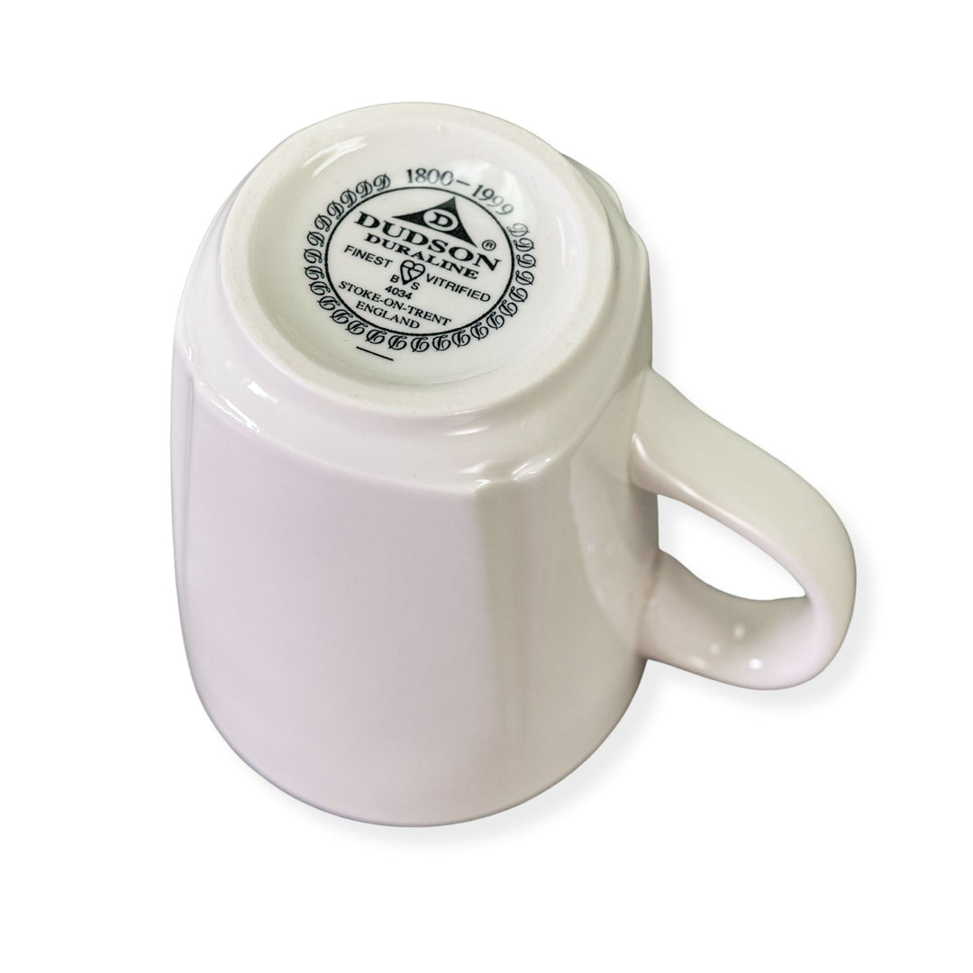 Dudson 3QRK092S White 9.5 oz Mug with Green Line