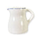 Dudson 3QKM625U White 9 oz Jug Creamer with Blue Line