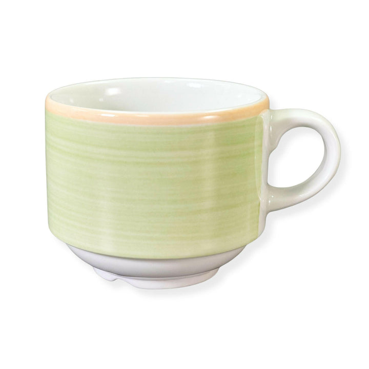 Continental China 7.5 oz Green Stacking Cup Continental China