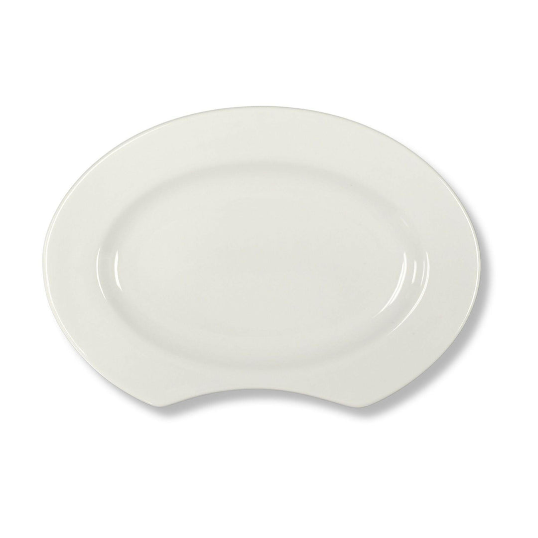 Cardinal R0563 White Ceramic Crunchy 11.375" Oval Platter