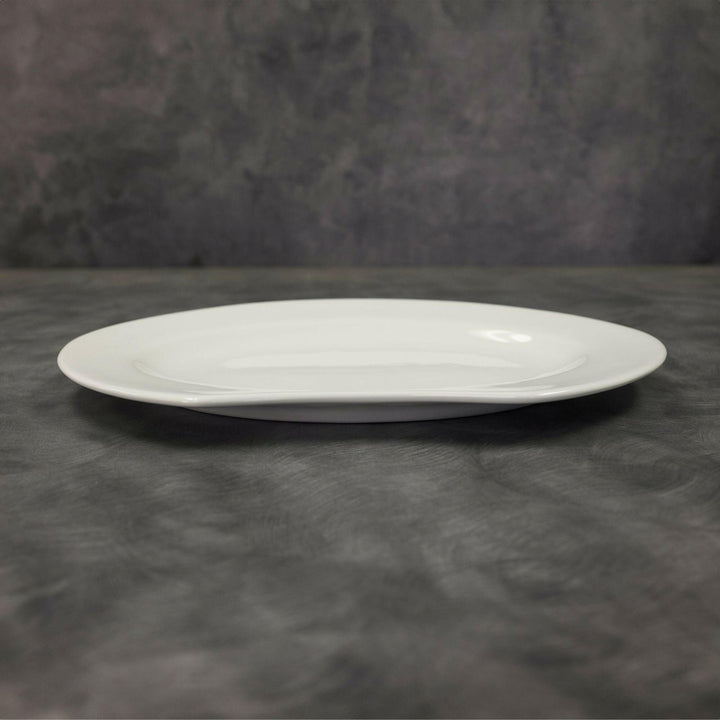 Cardinal R0563 White Ceramic Crunchy 11.375" Oval Platter