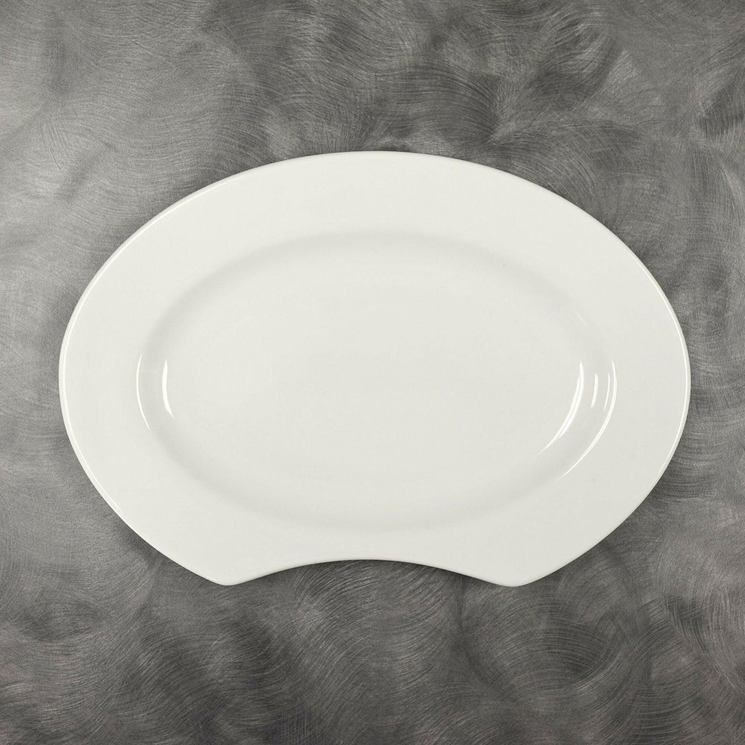 Cardinal R0563 White Ceramic Crunchy 11.375" Oval Platter