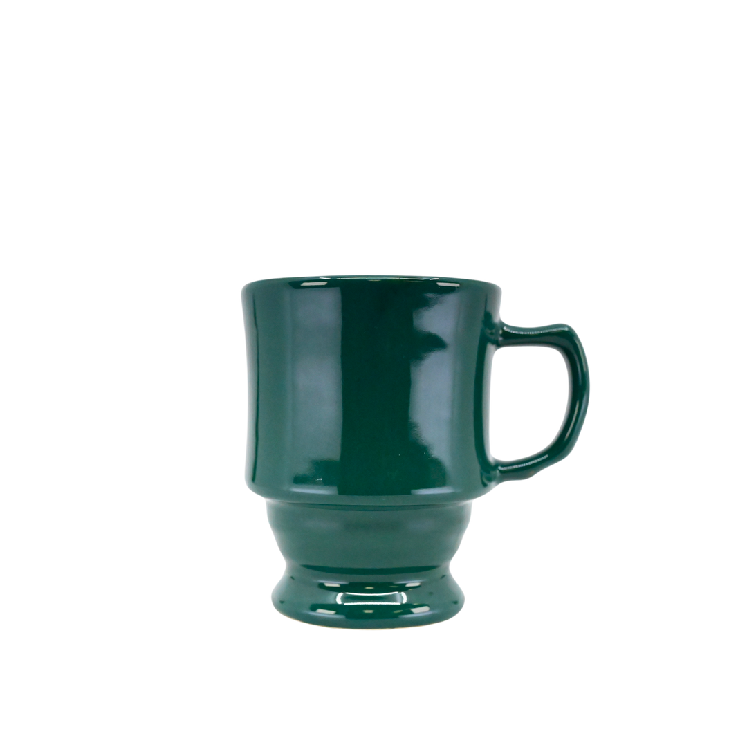 Diversified Ceramics DC125 8 oz Footed Stacking Mug Hunter Green