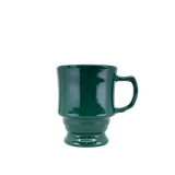 Diversified Ceramics DC125 8 oz Footed Stacking Mug Hunter Green