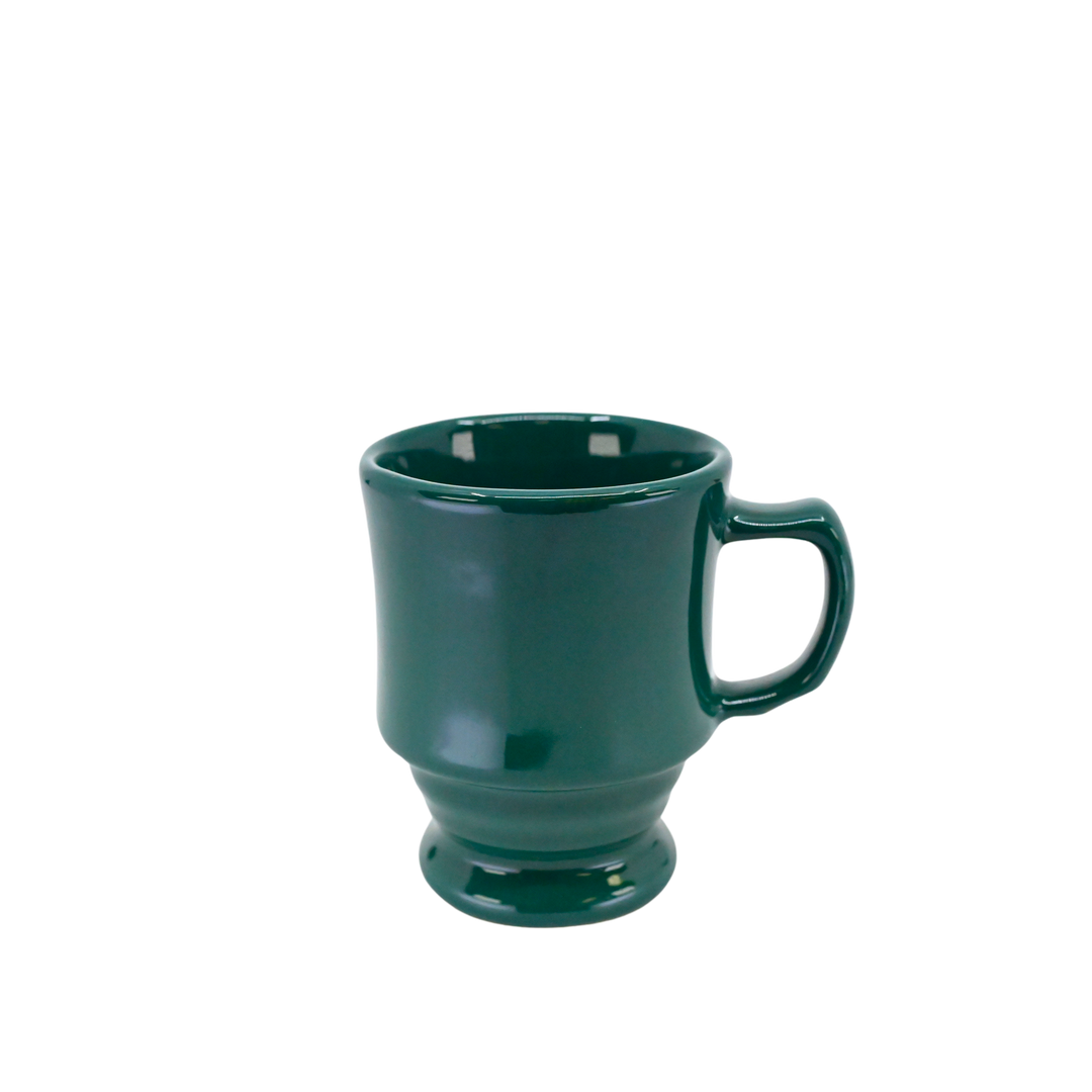 Diversified Ceramics DC125 8 oz Footed Stacking Mug Hunter Green
