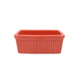 Diversified Ceramics DC20F Fluted Sugar Packet Holder Persimmon