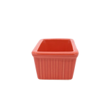 Diversified Ceramics DC20F Fluted Sugar Packet Holder Persimmon
