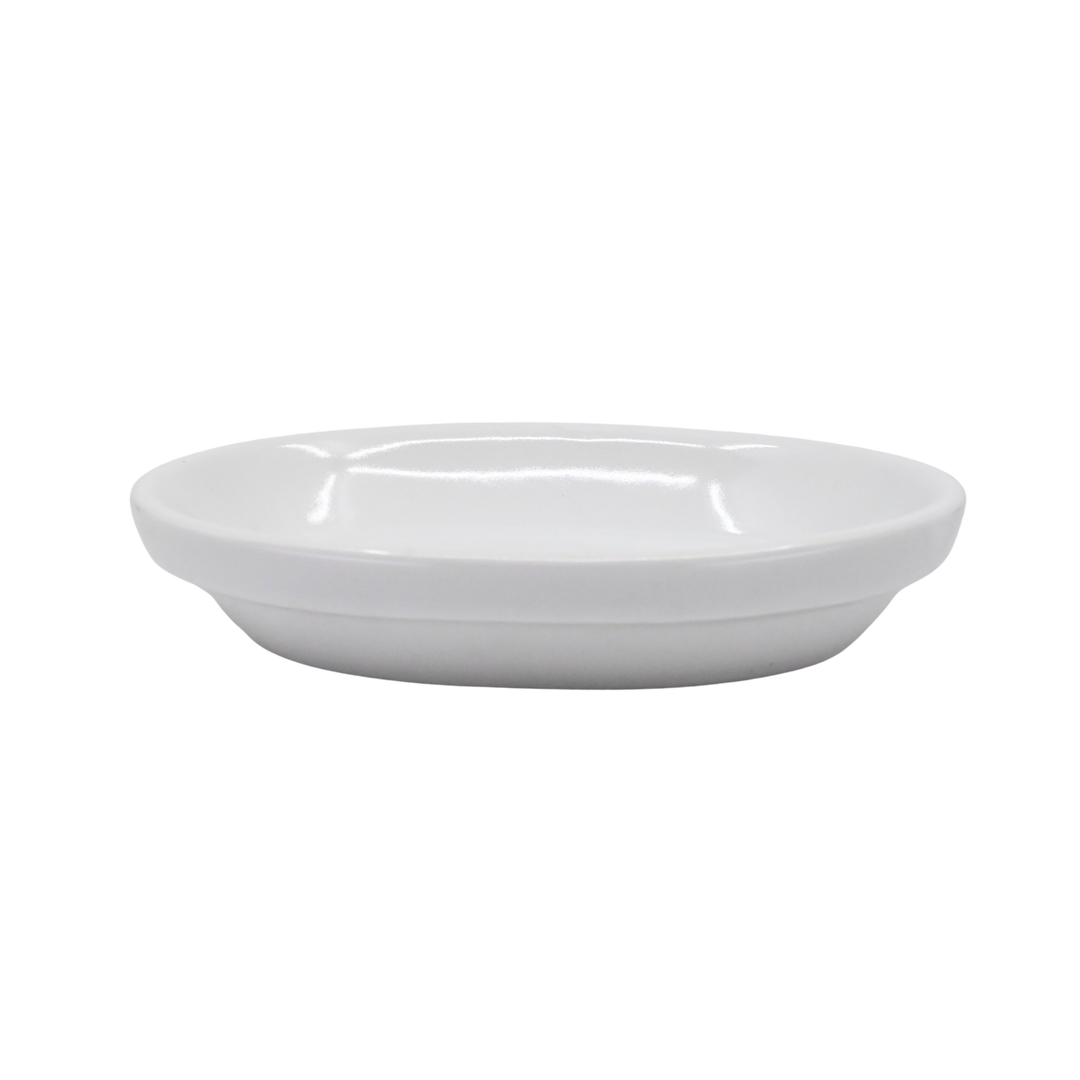 Diversified Ceramics DC537 7 oz Rolled Edge Oval Baker Ultra White