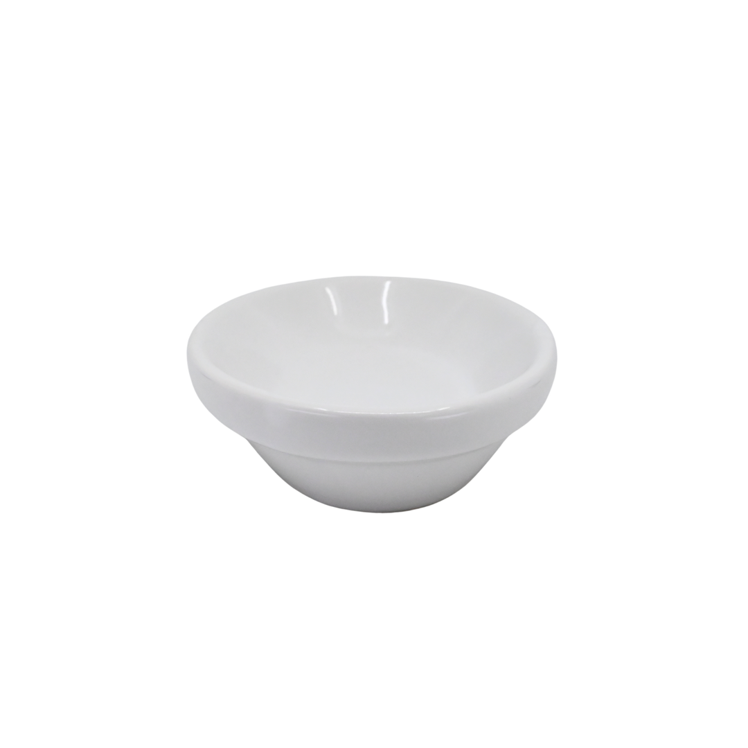 Diversified Ceramics DC537 7 oz Rolled Edge Oval Baker Ultra White