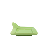 Diversified Ceramics DC892 Kiwi Green Handled Square Plate 4-7/8"