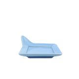 Diversified Ceramics DC892 Powder Blue Handled Square Plate 4-7/8"