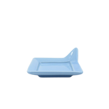 Diversified Ceramics DC892 Powder Blue Handled Square Plate 4-7/8"