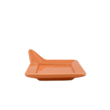 Diversified Ceramics DC892 Pumpkin Handled Square Plate 4-7/8"
