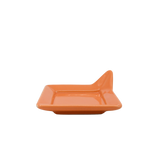 Diversified Ceramics DC892 Pumpkin Handled Square Plate 4-7/8"