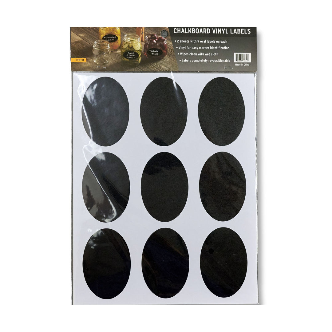 American Metalcraft CS018 Chalk Board Vinyl Labels 3" x 2"