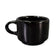 Diversified Ceramics DC137 8 oz Black Stacking Cappuccino Cup