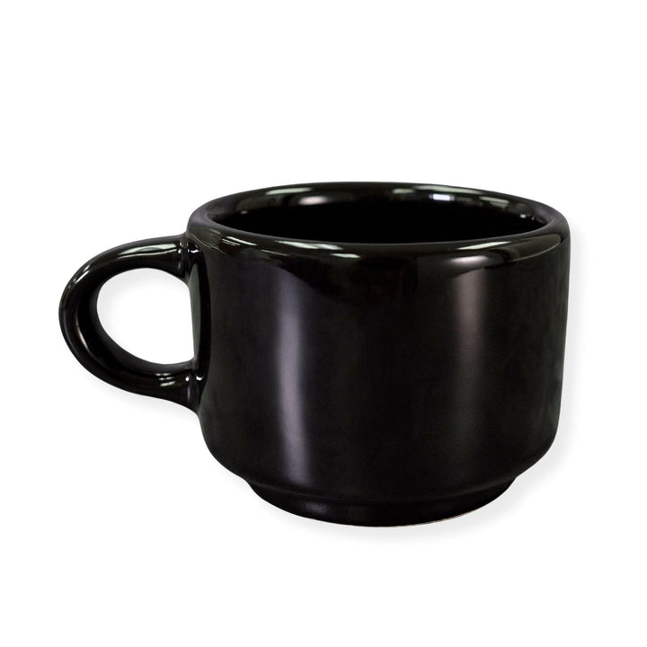 Diversified Ceramics DC137 8 oz Black Stacking Cappuccino Cup Diversified Ceramics