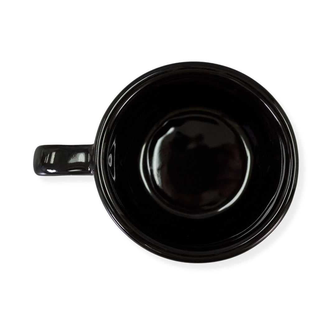 Diversified Ceramics DC137 8 oz Black Stacking Cappuccino Cup