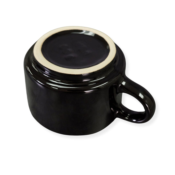 Diversified Ceramics DC137 8 oz Black Stacking Cappuccino Cup