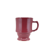 Diversified Ceramics DC125 8 oz Footed Stacking Mug Burgundy