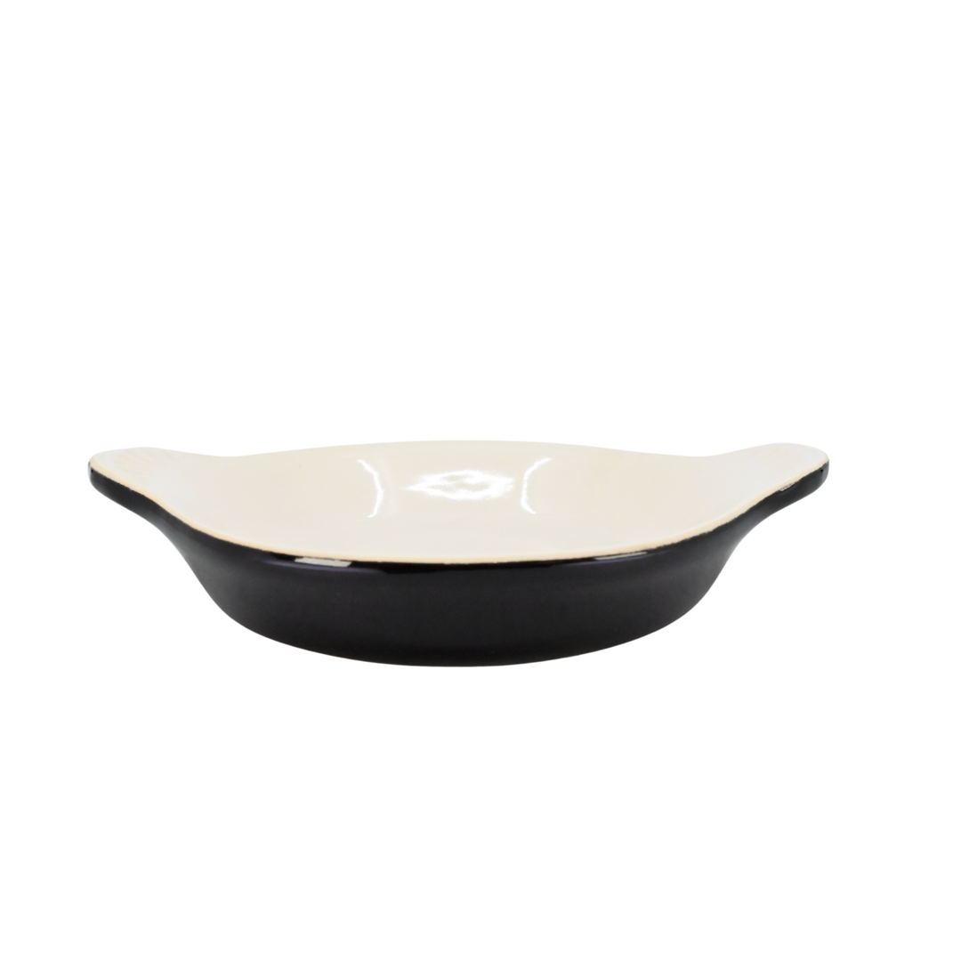 Diversified Ceramics DC433 8 oz Shirred Egg Black and White