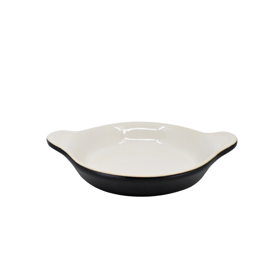 Diversified Ceramics DC433 8 oz Shirred Egg Black and White