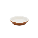 Diversified Ceramics DC435 14 oz Shirred Egg Hotel Brown and White