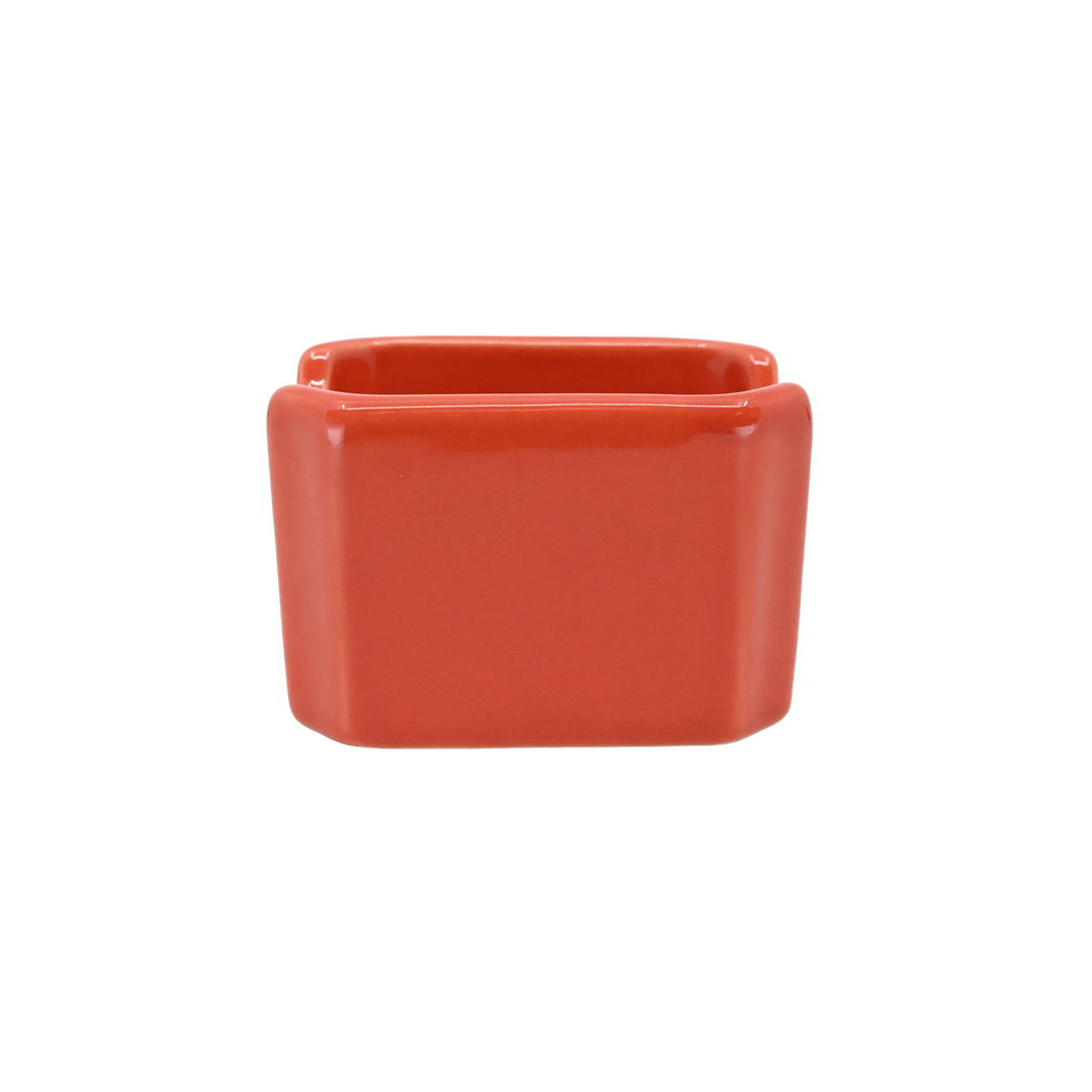 Diversified Ceramics DC20S Fluted Sugar Packet Holder Persimmon