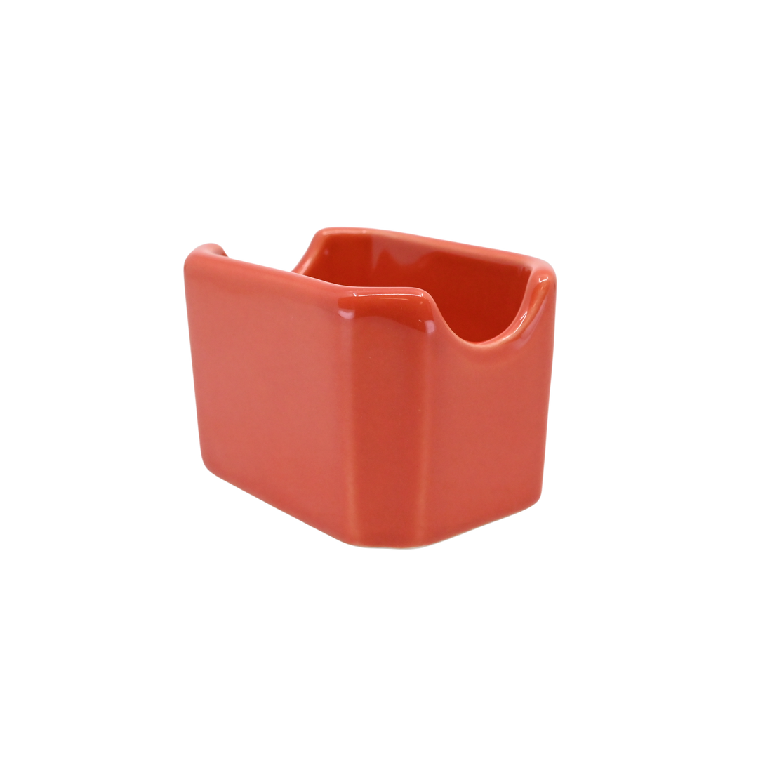 Diversified Ceramics DC20S Fluted Sugar Packet Holder Persimmon