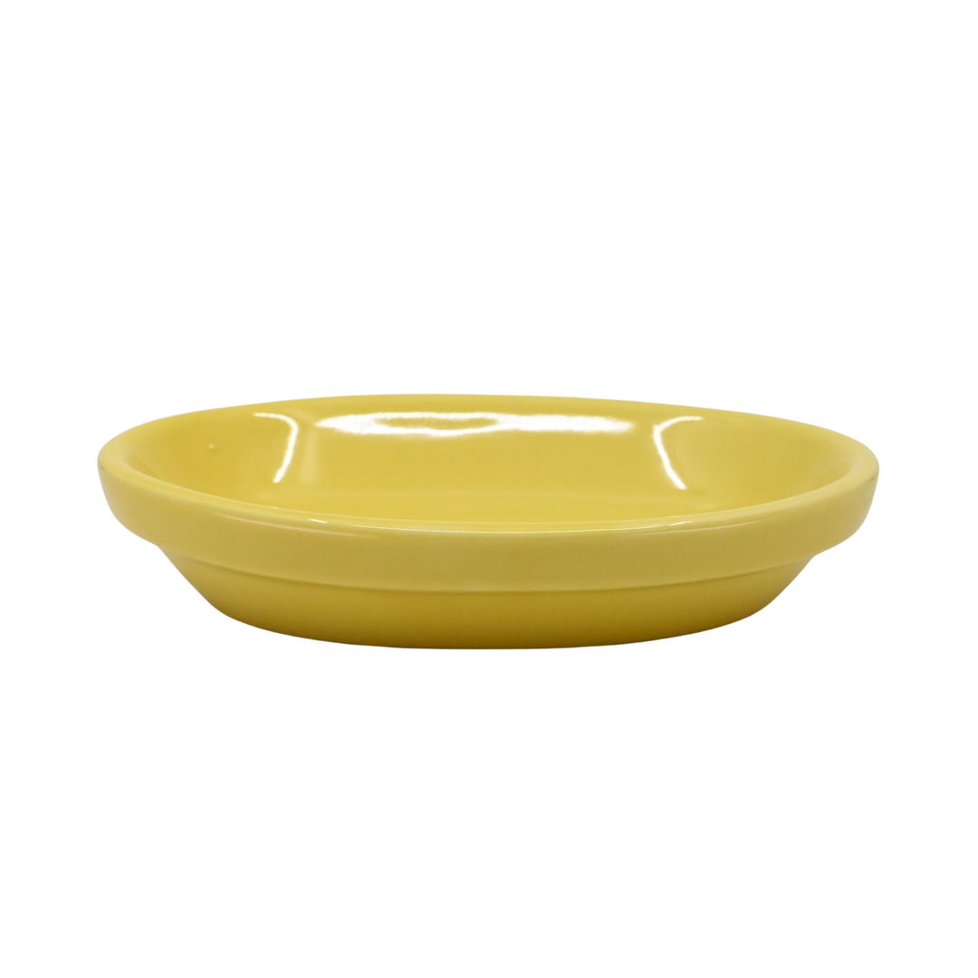 Diversified Ceramics DC537 7 oz Rolled Edge Oval Baker Yellow
