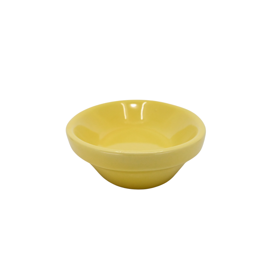 Diversified Ceramics DC537 7 oz Rolled Edge Oval Baker Yellow