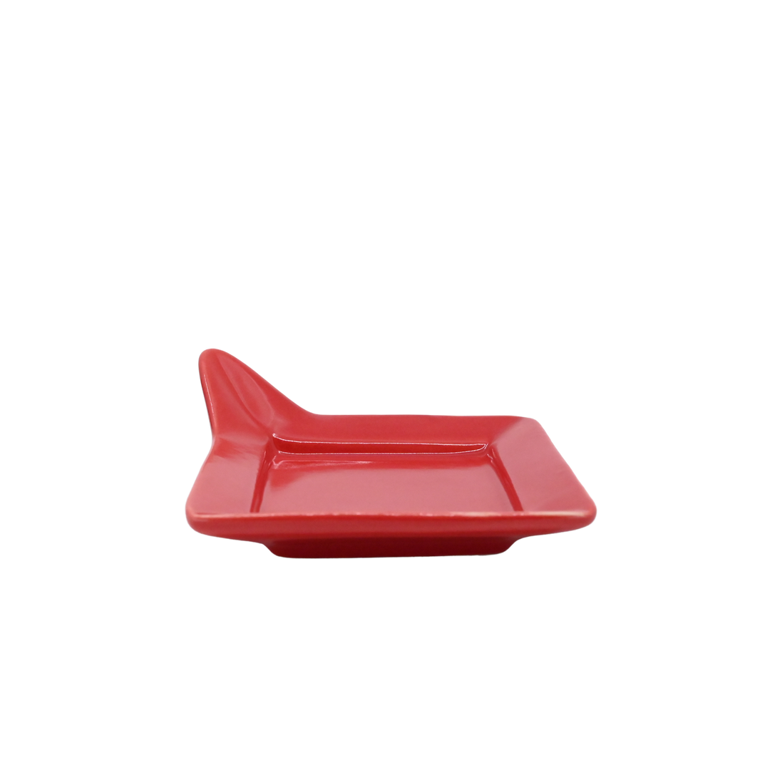 Diversified Ceramics DC892 Salsa Handled Square Plate 4-7/8"