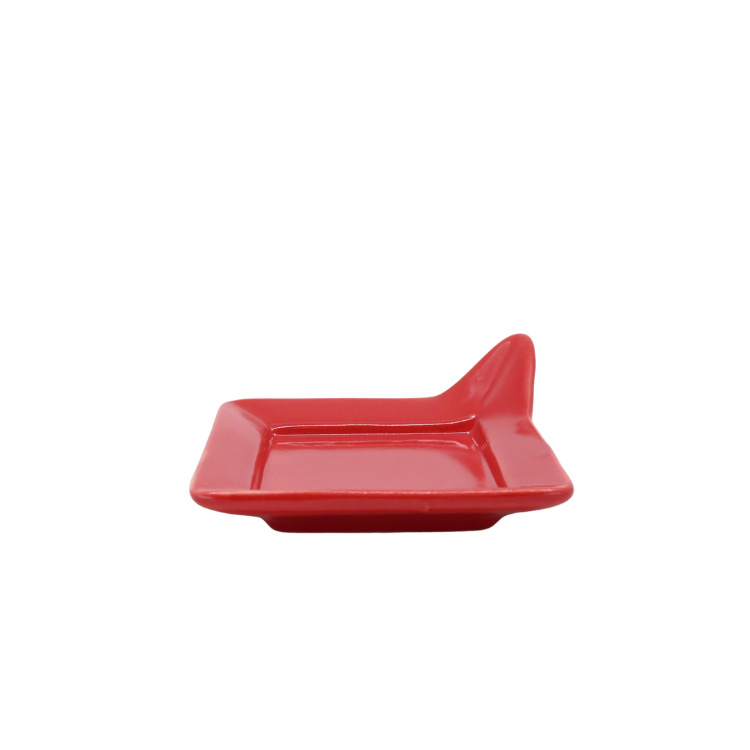Diversified Ceramics DC892 Salsa Handled Square Plate 4-7/8"