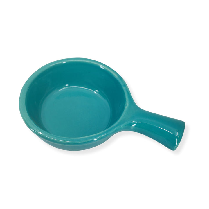 Diversified Ceramics DC14B 9 oz Turquoise Handled Soup Bowl
