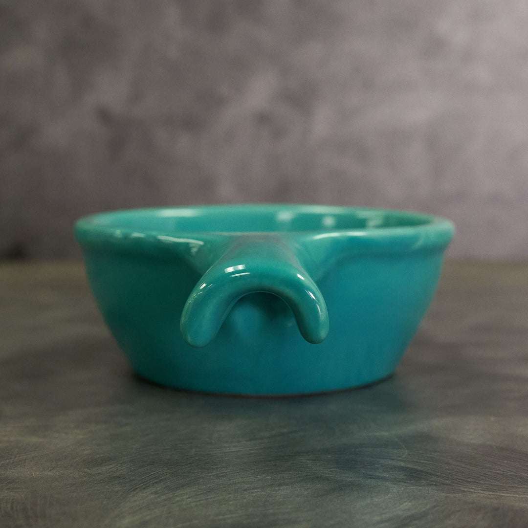 Diversified Ceramics DC14B 9 oz Turquoise Handled Soup Bowl