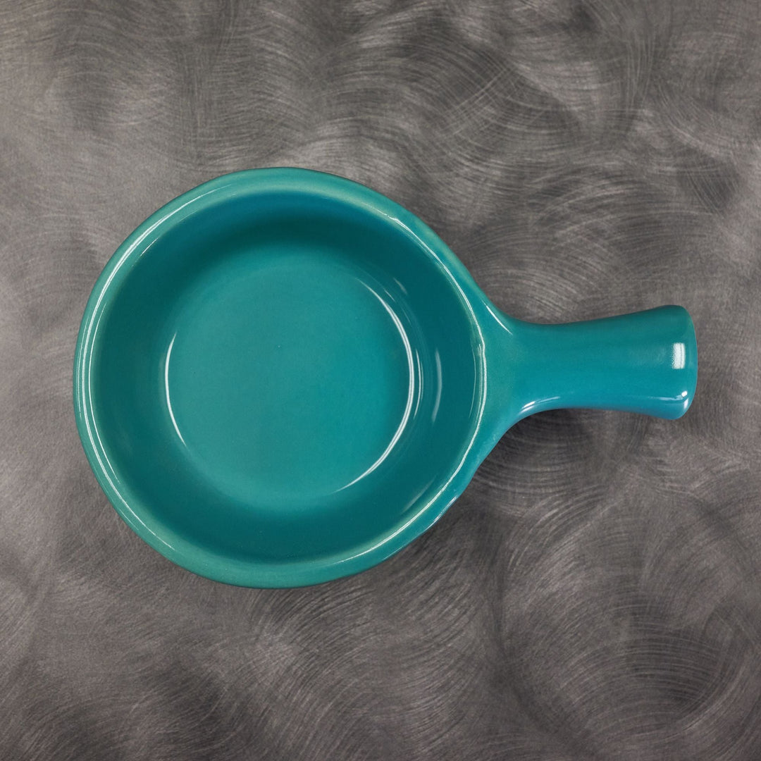 Diversified Ceramics DC14B 9 oz Turquoise Handled Soup Bowl