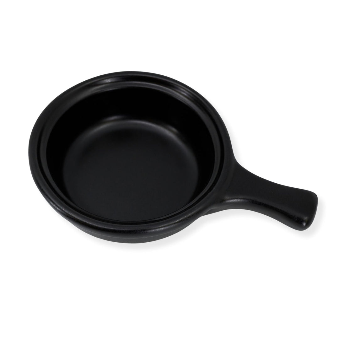 Diversified Ceramics DC28 10 oz Matte Black Handled Soup Bowl