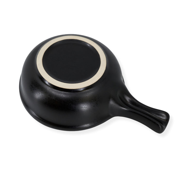 Diversified Ceramics DC28 10 oz Matte Black Handled Soup Bowl