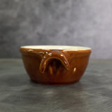 Diversified Ceramics DC14 10 oz Laredo Brown and White Handled Soup Bowl