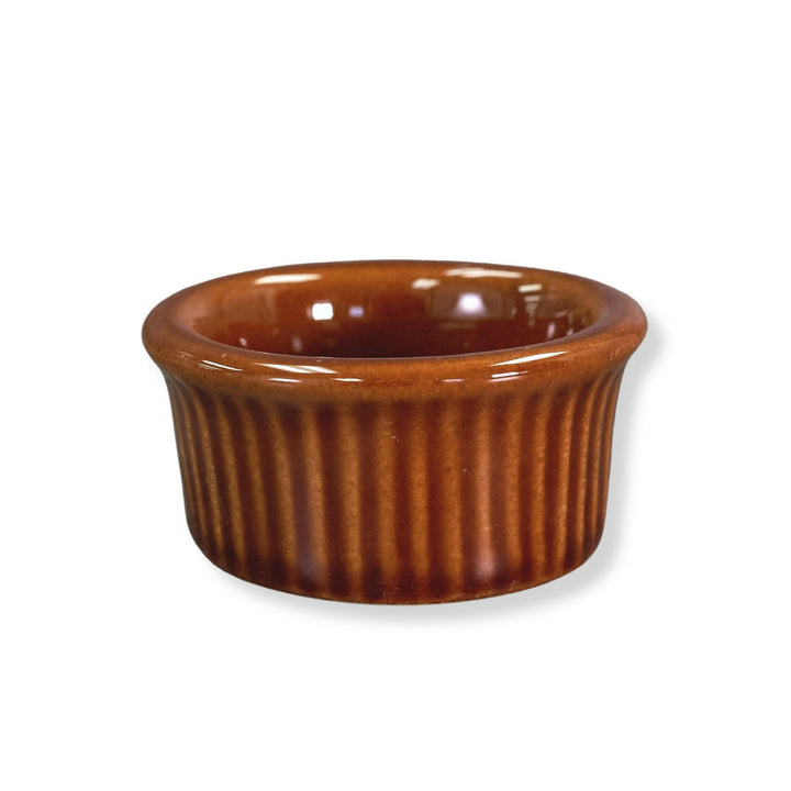 Diversified Ceramics DC13B Laredo Brown 2 oz Fluted Ramekin Diversified Ceramics