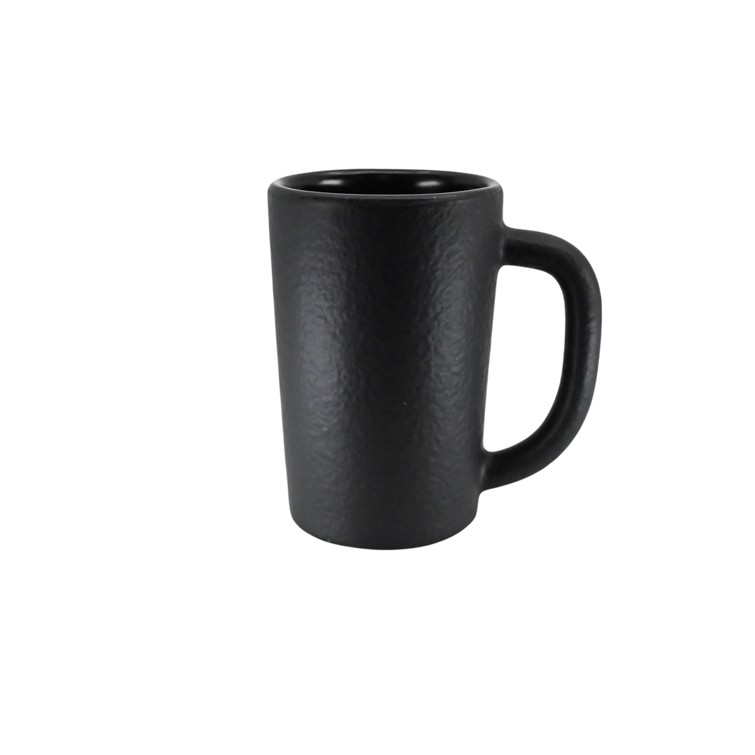 Diversified Ceramics DC116 15 oz Black Iron and Matte Black Cowboy Mug