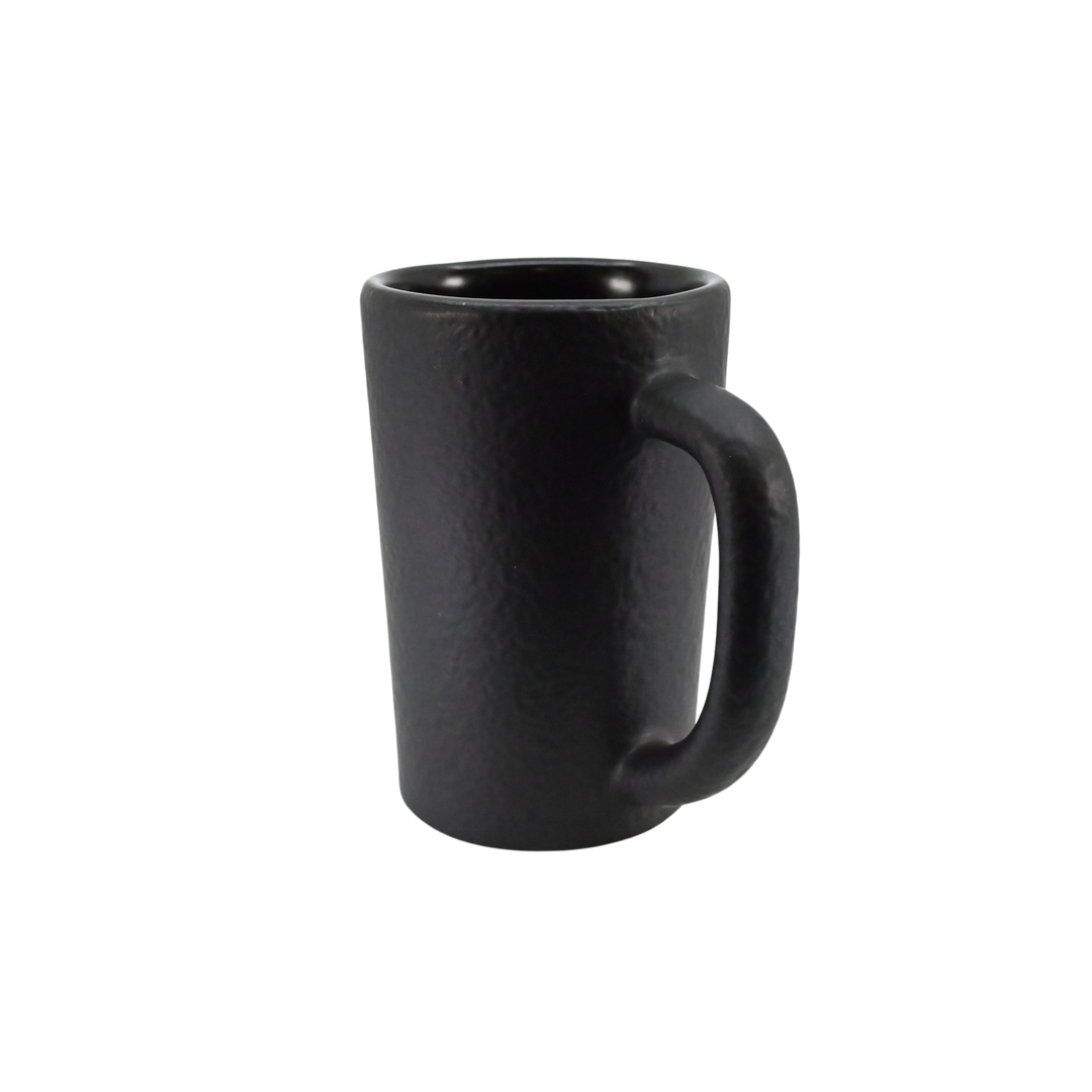 Diversified Ceramics DC116 15 oz Black Iron and Matte Black Cowboy Mug