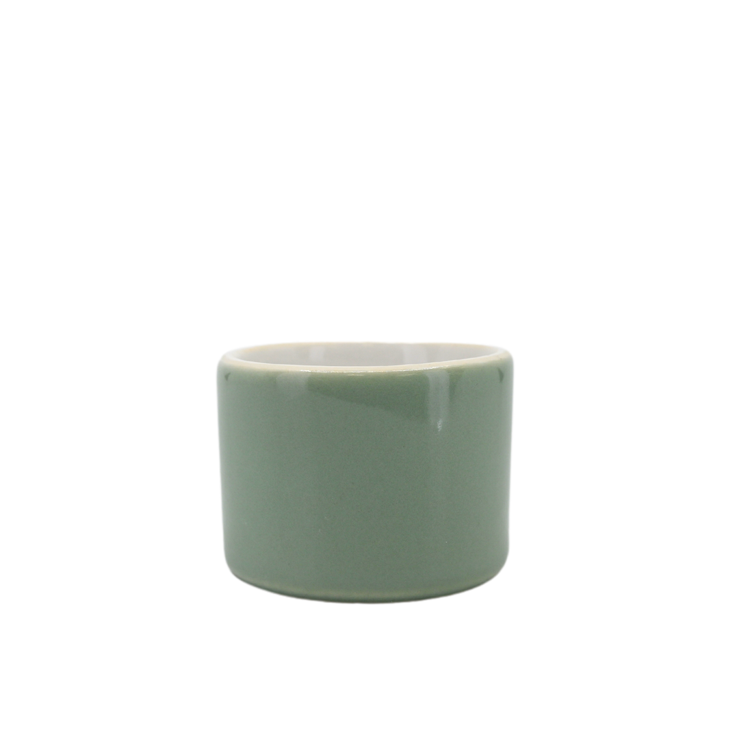 Diversified Ceramics DC915 Seafoam and Ultra White 2 oz Pipkin