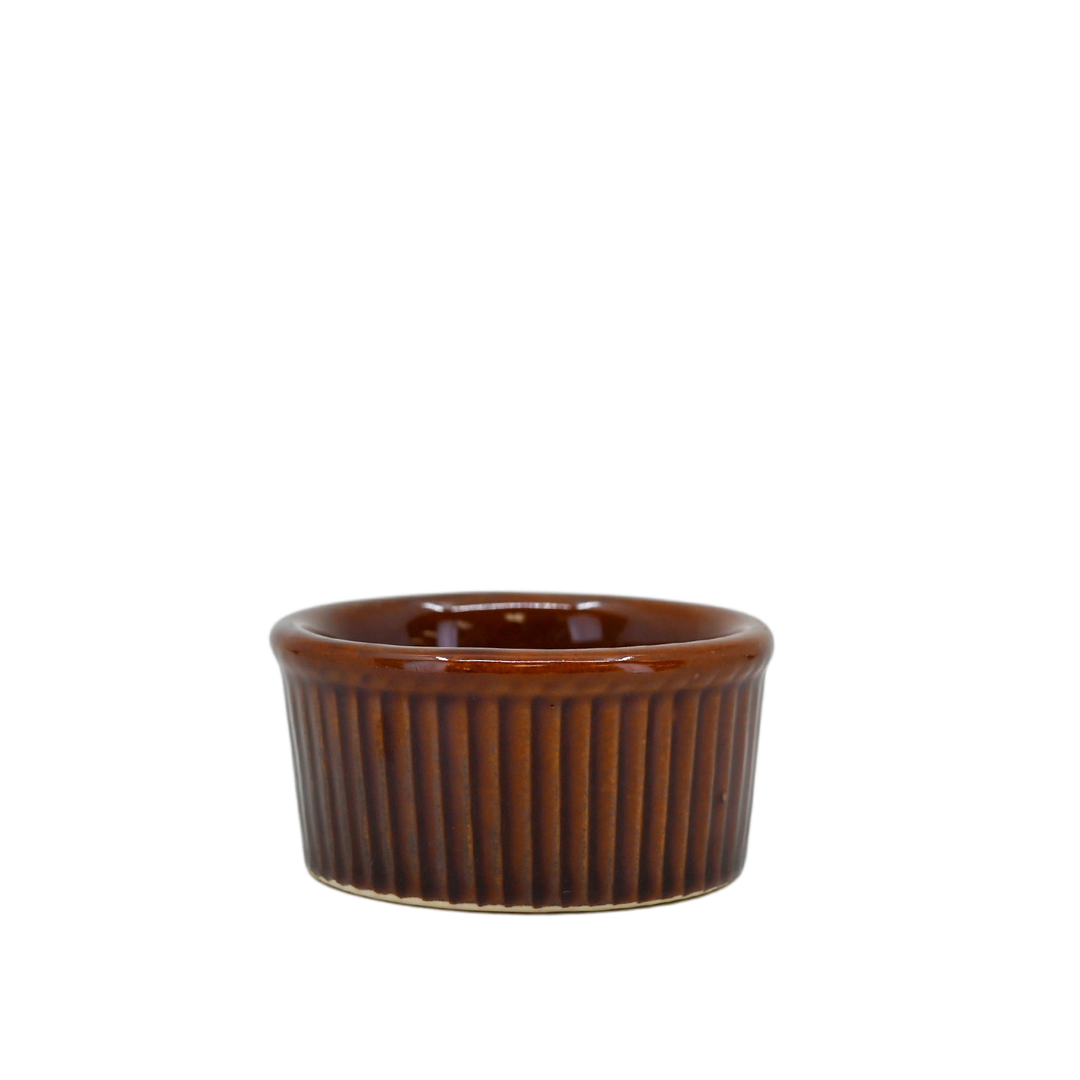Diversified Ceramics DC834.5 Laredo Brown 4 oz Fluted Ramekin