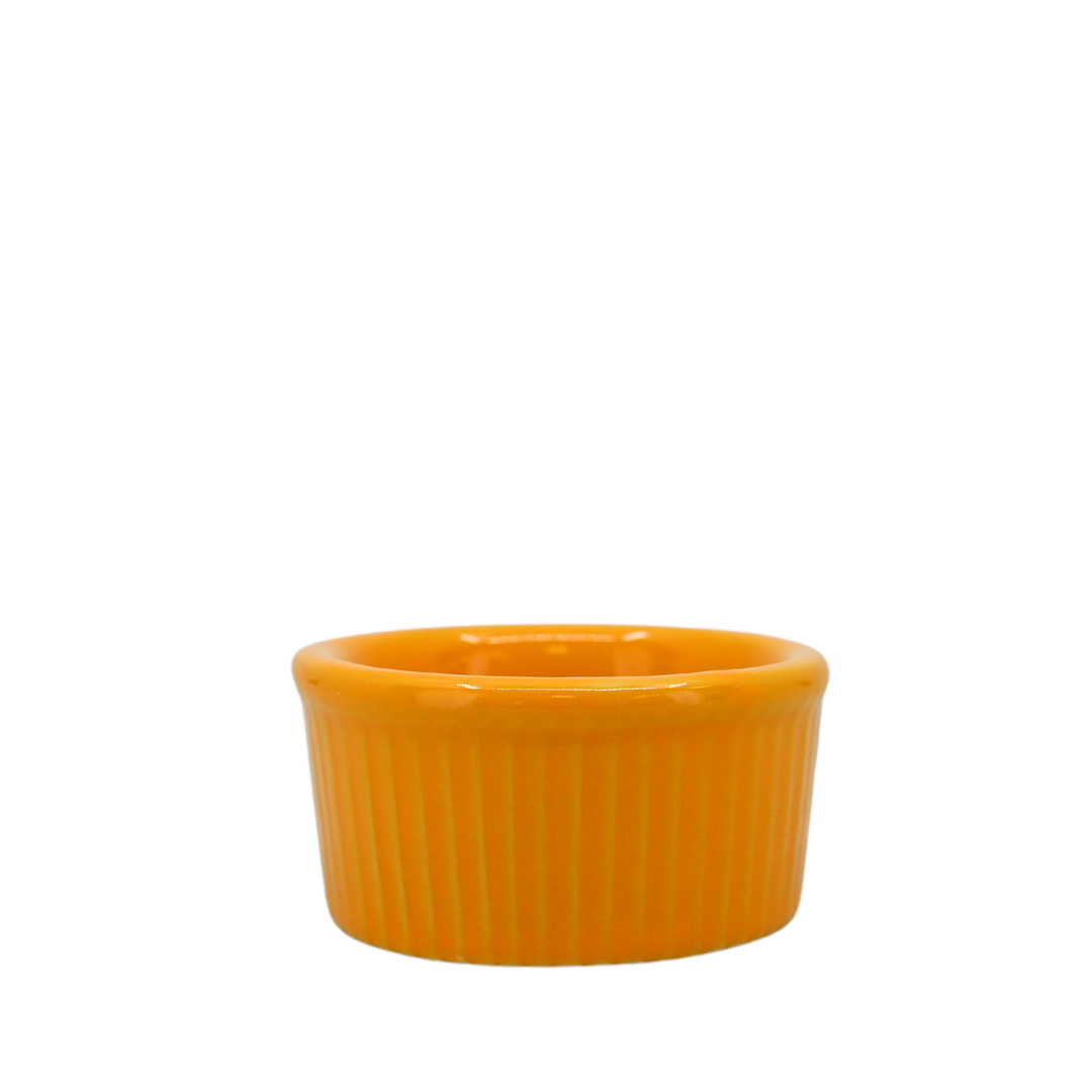 Diversified Ceramics DC834.5 Sunflower 4 oz Fluted Ramekin