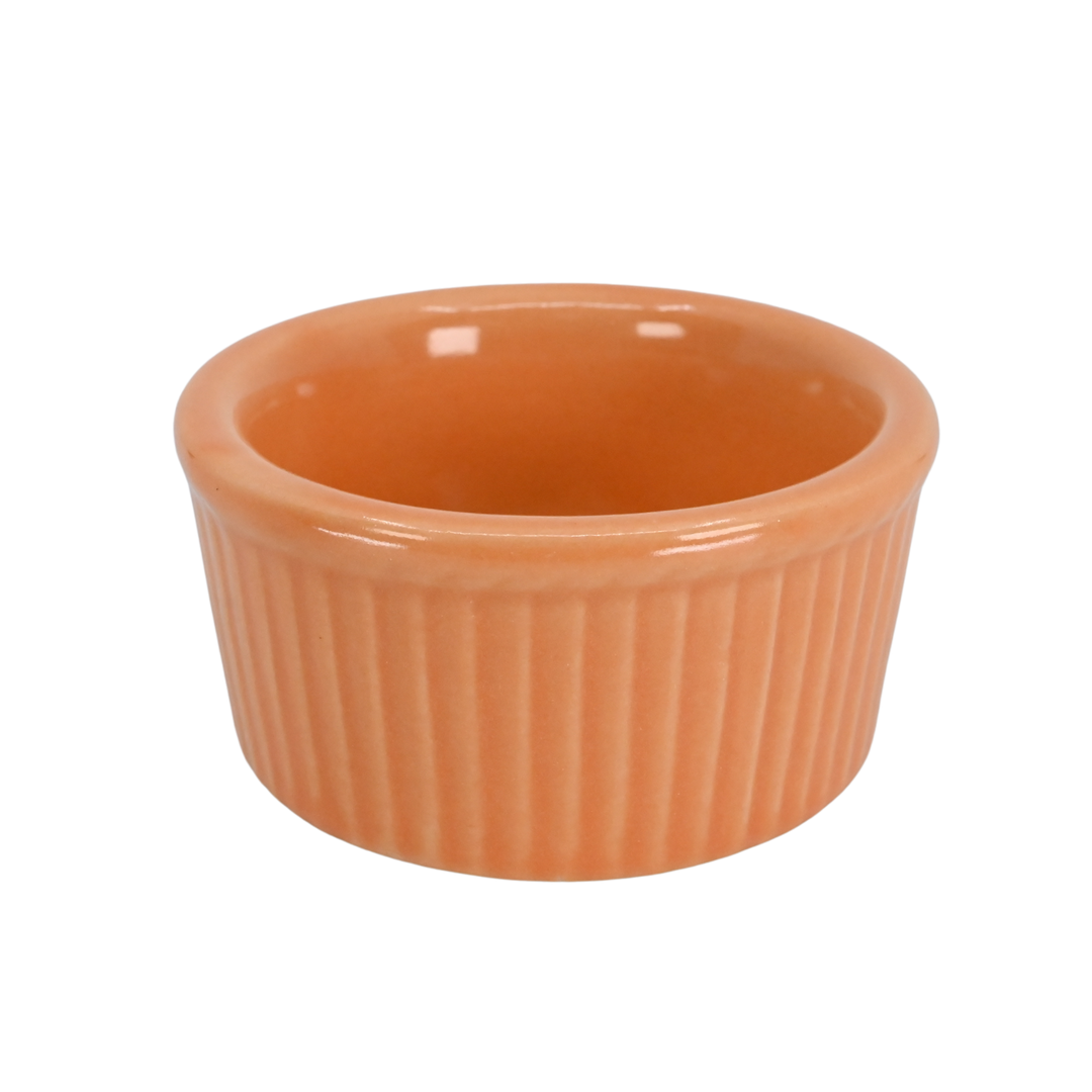 Diversified Ceramics DC834.5 Pumpkin 4 oz Fluted Ramekin