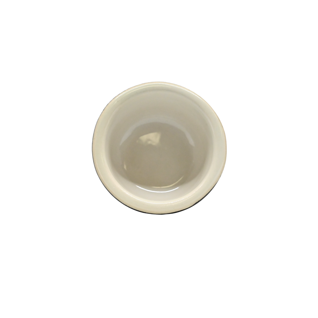 Diversified Ceramics DC362 Black and White 2.5 oz Plain Ramekin