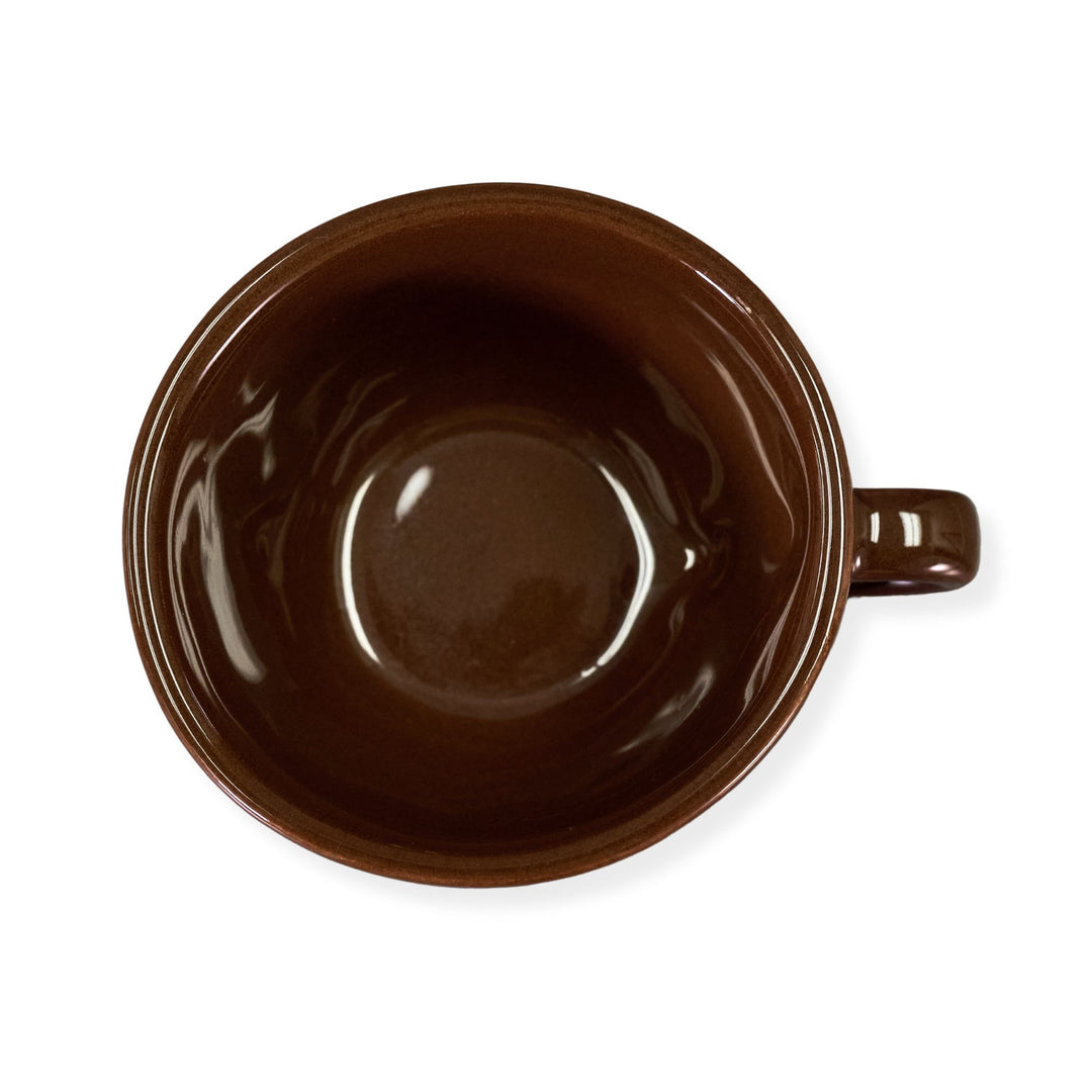 Diversified Ceramics DC139 8 oz Chocolate Brown Barista Cappuccino Cup