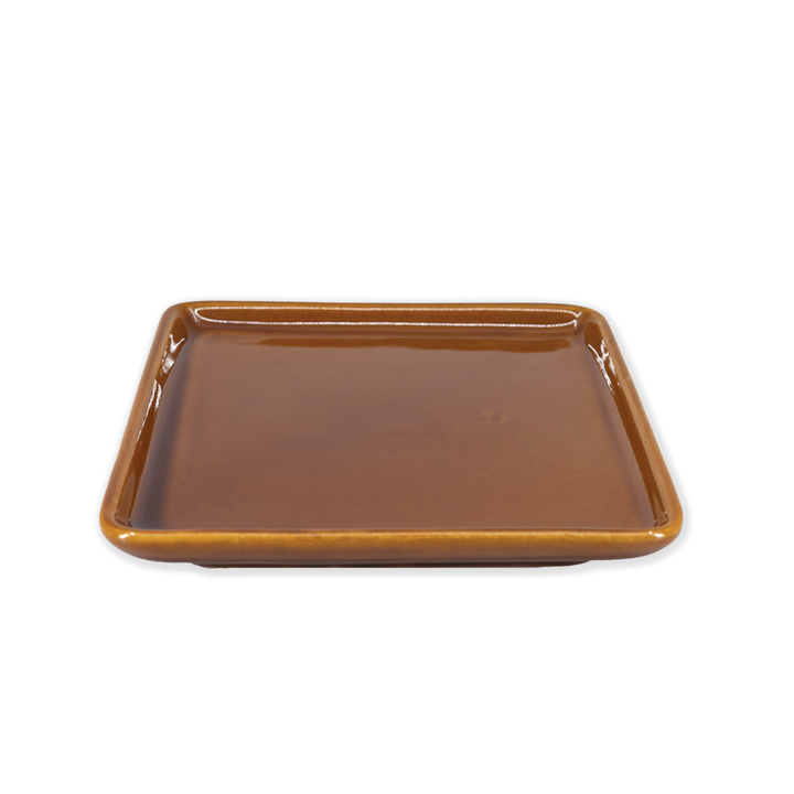 Diversified Ceramics DC370 Laredo Brown 6.75" Square Plate Diversified Ceramics