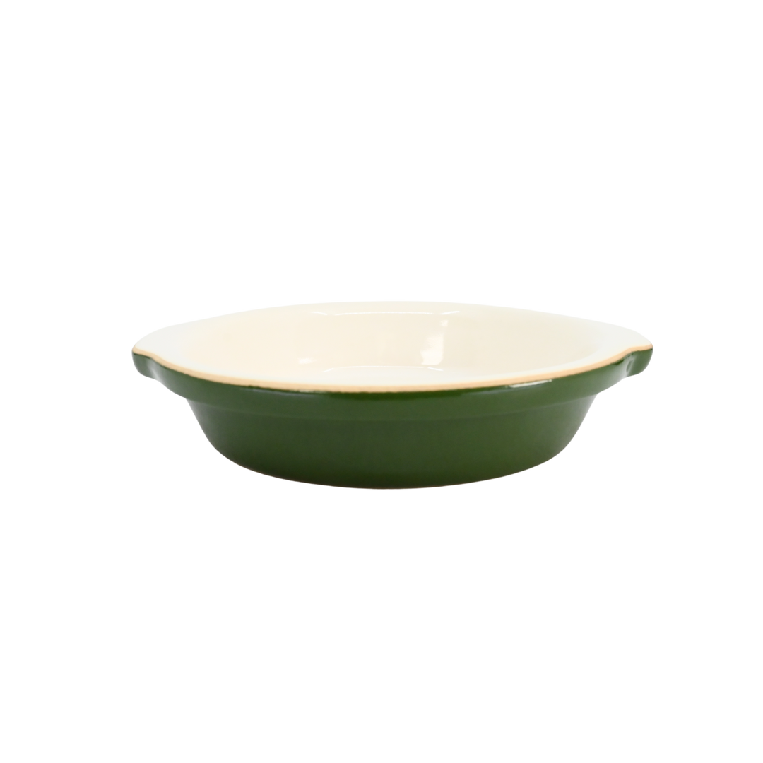 Diversified Ceramics DC612 7 oz Hotel Green and White Au Gratin